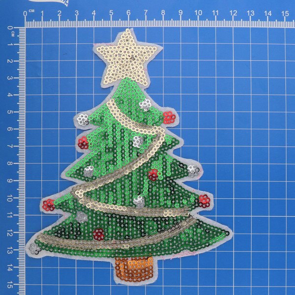 Parche De Hierro Con Forma De árbol De Navidad Verde, Insignia De árbol, Insignia De Vegetación, Aplique Bordado DIY, Regalo De Navidad Para Amantes De La Naturaleza - México