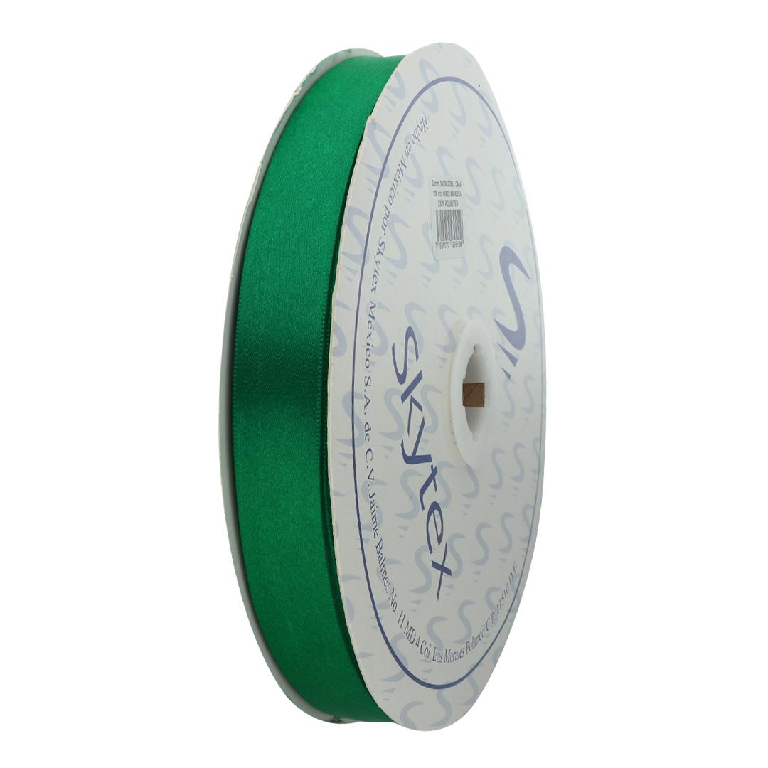 LSU03137 - Liston Satinado de 2,2 cm - Verde Bandera (por Metro